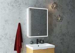 CONTINENT Зеркало-шкаф ALLURE 600х800 белый правый со светодиодной подсветкой - фото 172583