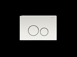 AQUATEK KDI-0000015 (005A) Панель смыва Белая ободок хром (клавиши круглые) - фото 175368