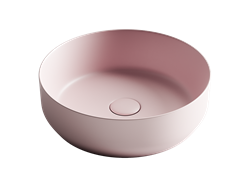 CERAMICA NOVA Умывальник чаша накладная круглая (цвет Розовый Матовый) Element 390*390*120мм - фото 176414