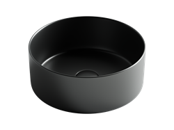 CERAMICA NOVA Умывальник чаша накладная круглая (цвет Чёрный Матовый) Element 358*358*137мм - фото 176445
