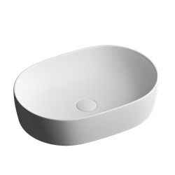 CERAMICA NOVA Умывальник чаша накладная овальная (цвет Белый Матовый) Element 600*415*135мм - фото 176654