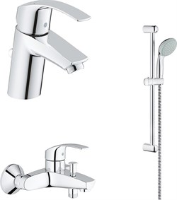 GROHE Набор смесителей для ванны Eurosmart 124446(33265002,33300002,27853000) GROHE-124446 - фото 180211