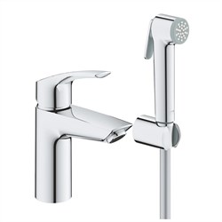 GROHE Смеситель для раковины Eurosmart 23124003 с гигиеническим душем GROHE-23124003 - фото 180824