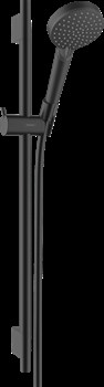 HANSGROHE Vernis Blend Душевой набор Vario cо штангой 65 см. 26422670, матовый черный - фото 183397