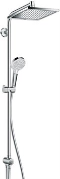 HANSGROHE Душевая система Hansgrohe Crometta E 240 1jet Showerpipe Reno EcoSmart 27289000 27289000 - фото 184014