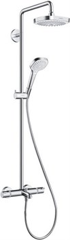 HANSGROHE Душевая стойка Hansgrohe Croma Select E 180 2jet Showerpipe 27352400 27352400 - фото 184147