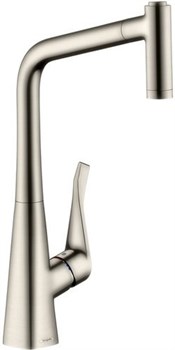 HANSGROHE Смеситель для кухни Hansgrohe Metris сталь 14820800 14820800 - фото 185790