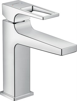 HANSGROHE Смеситель для раковины 110, однорычажный, с рукояткой-петлей, со сливным клапаном Push-Open Metropol Hansgrohe 74507000, хром 74507000 - фото 185908