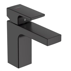 HANSGROHE Смеситель для раковины без сливного набора Hansgrohe Vernis Shape 100 71569670 черный 71569670 - фото 186392