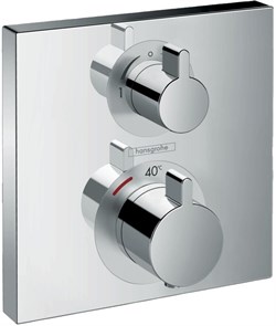 HANSGROHE Термостат с запорным/переключающим вентилем Hansgrohe Ecostat Square 15714000 15714000 - фото 186801