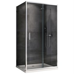 ABBER Душевой уголок  Schwarzer Diamant AG301505-S805, размер 150x80 см, двери раздвижные, стекло 5 мм - фото 188589