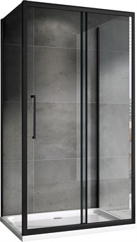 ABBER Душевой уголок  Schwarzer Diamant AG30130BH-S85B-S85B, размер 130x85 см, двери раздвижные, стекло 6 мм AG30130BH-S85B-S85B - фото 189042
