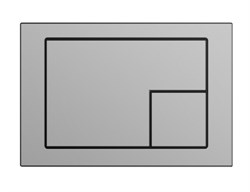 CERSANIT Кнопка CORNER для LINK PRO/VECTOR/LINK/HI-TEC пластик хром матовый - фото 206816