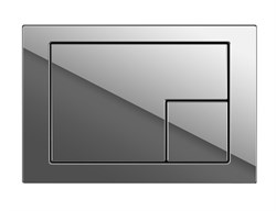 CERSANIT Кнопка CORNER для LINK PRO/VECTOR/LINK/HI-TEC пластик хром глянцевый - фото 206820