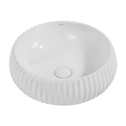 ABBER Раковина накладная  Bequem AC2115 белая, диаметр 40 см - фото 207071