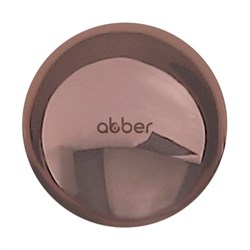 ABBER Накладка на слив для раковины  AC0014RG розовое золото, керамика - фото 207221