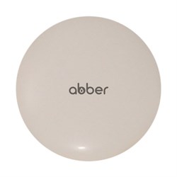 ABBER Накладка на слив для раковины  AC0014MBE светло бежевая матовая, керамика - фото 207243