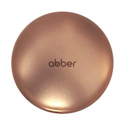 ABBER Накладка на слив для раковины  AC0014MRG розовое золото матовое, керамика - фото 207252