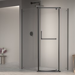 RGW Passage Душевой уголок PA-091B, Асимметричный, трапеция, размер 90x120 см, двери распашные 35089192-14 - фото 211887