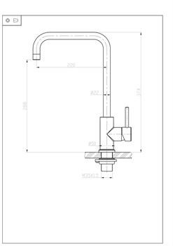 BELBAGNO Смеситель для кухни, нержавеющая сталь, исполнение сатин BB-LAM03A-IN BB-LAM03A-IN - фото 214671