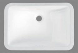 BELBAGNO Раковина керамическая встраиваемая снизу BB1006, прямоугольная, 530х375х210, цвет белый - фото 215220