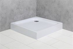 BELBAGNO Душевой поддон квадратный, размер 80х80 см, высота 15 см, белый - фото 215350