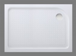 BELBAGNO Душевой поддон прямоугольный, размер 100х80 см, высота 15 см, белый, правая версия - фото 215384
