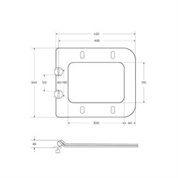 BELBAGNO Due Сиденье дюропласт, soft close, металлическое крепление, цвет белый BB3103/3106SC - фото 215525