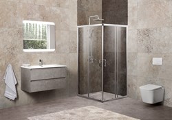 BELBAGNO Unique Душевой уголок квадратный, размер 75х75 см, двери раздвижные, стекло 5 мм UNIQUE-A-2-75/90-C-Cr - фото 215836