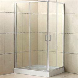 BELBAGNO Uno-195 Душевой уголок прямоугольный, размер 100х80 см, двери раздвижные, стекло 5 мм UNO-195-AH-1-100/80-C-Cr - фото 218693