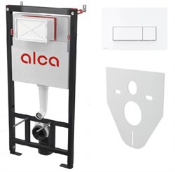 ALCA PLAST Set 4в1 для установки унитаза с панелью смыва белой - фото 226509
