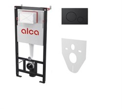 ALCA PLAST Set 4в1 для установки унитаза с панелью смыва черной - фото 226523