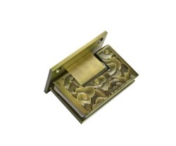 Bronze de Luxe Петля резная душевая Т-образная (монтаж стена-стекло), цвет бронза - фото 227519