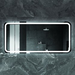 CEZARES Stylus Зеркало со встроенной подсветкой, сенсорным выключателем и подогревом, 12V, 220-240V, 1500x700x30 - фото 227815