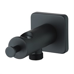 LEMARK Подключение  для душевого шланга с креплением для лейки, цвет черный - фото 229213