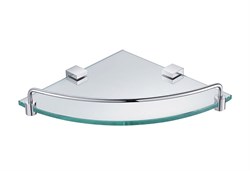 TIMO Selene Полка стеклянная угловая (10073/00), цвет хром - фото 230618