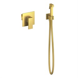 TIMO Selene Смеситель встроенный с гигиеническим душем (2089/17SM), цвет золото матовое - фото 230695