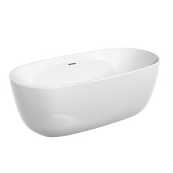 SANCOS Space Ванна акриловая отдельностоящая, размер 170х80 см, цвет белый - фото 232161