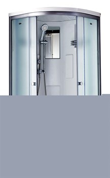TIMO Standart Душевая кабина четверть круга, размер 90х90 см, профиль - матовый / стекло - матовое, двери раздвижные - фото 232565