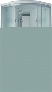 TIMO Standart Душевая кабина четверть круга, размер 90х90 см, профиль - матовый / стекло - матовое, двери раздвижные - фото 232567