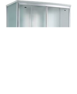 TIMO Comfort Душевая кабина прямоугольная, размер 140х88 см, профиль - хром / стекло - матовое, двери раздвижные - фото 232720