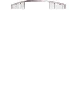 TIMO Altti Душевой уголок четверть круга, размер 100х100 см, профиль - хром / стекло - прозрачное, двери раздвижные - фото 232815