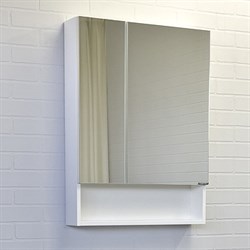 COMFORTY Зеркало-шкаф Никосия-60 белый глянец - фото 234260