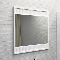 COMFORTY Зеркало Марсель-75 белое матовое с подсветкой - фото 234435