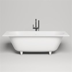 SALINI Ornella Встраиваемая ванна с прямоугольной чашей, регулируемые ножки, донный клапан "Up&Down" белый, сифон, интегрированный слив-перелив размер 170х75 см, белый - фото 236710