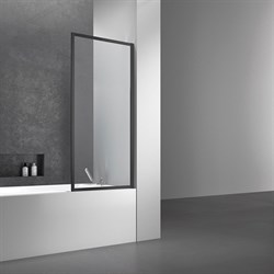 VINCEA Шторка на ванну ширина 70 см профиль - черный / стекло - прозрачное 5мм - фото 237805