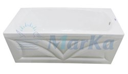 1MARKA Elegance Ванна прямоугольная пристенная размер 130х70 см, цвет белый - фото 238066