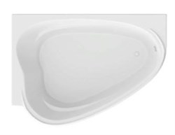 1MARKA Love Ванна асимметричная пристенная размер 185х135 см, цвет белый - фото 239094
