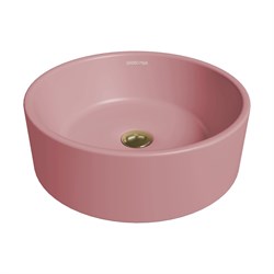 GROSSMAN Color Раковина накладная диаметр 40 см цвет розовый матовый - фото 239705