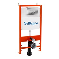 BELBAGNO Комплект 2 в 1 Система инсталляции для унитазов BelBagno BB026 с кнопкой смыва BB081CR - фото 241868